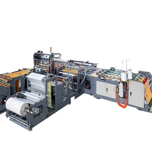 Mesin Pembentuk Tas Otomatis Mesin Pemotong Panas dan Dingin Tas Besar Jahit Pp Tenun Garis Produksi Mesin Pemotong