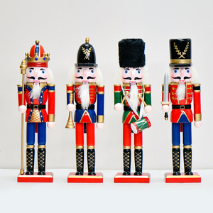Figurines de soldats <span class=keywords><strong>casse</strong></span>-noisettes en bois, tambourins et baguetons, assortiment en gros pour la décoration de table de Noël et de la maison - Product Image 3