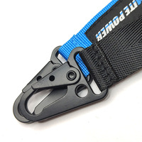Porte-clés personnalisé en ruban tissé, pendentif pour moto et voiture, porte-clés universel personnalisé en forme de bec d'aigle, ruban blanc
