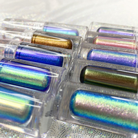 Maquillage de marque privée, pigment liquide caméléon imperméable, chrome pastel, multichrome, multicolore, brillant, fard à paupières chimique
