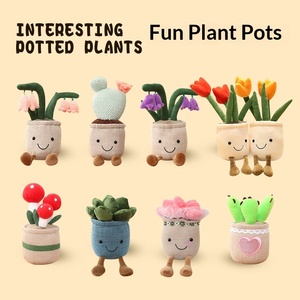 Muñeco de Peluche Creativo de Planta Artificial Tulipán, Juguete de Peluche para <span class=keywords><strong>BROS</strong></span> <span class=keywords><strong>20</strong></span>-25cm/35cm, Divertido Adorno de Planta en Maceta, Decoración del Hogar - Product Image 2