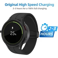 Kabel Pengisi Daya Nirkabel Magnetik Portabel, Stasiun Pengisian Cepat untuk Samsung Galaxy Watch 8 7 6 5pro 5 4 3 Active 2 1