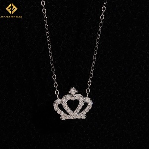 Hot Sale Moissanite Silver Gold Plated Sterling Silver Hip Hop <b>Iced</b> <b>Out</b> Necklace with Pendant Charm for Wedding Engagement - Product Image 1