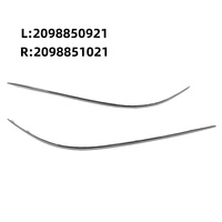 Bande de garniture de pare-chocs avant argentée de remplacement OLIVER pour Mercedes CLK-Class W209 (2006-2009) – Pièce auto 2098850921 2098851021