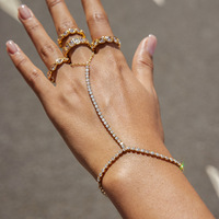 Ensemble de bagues en zircon pour femmes Zhongzhe, vente en gros, mode, acier inoxydable 316L, plaqué or 18 carats, anti-ternissement, étanche, bijoux