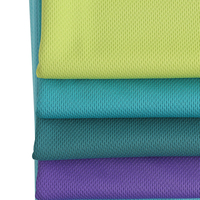 Tissu à sensation de fraîcheur instantanée 160 g/m² 100 % polyester, maille rafraîchissante pour serviettes de sport et cache-cou, prêt à être expédié
