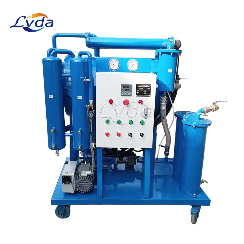 Great function excavator use vacuum dehydration hydraulic oil purifier