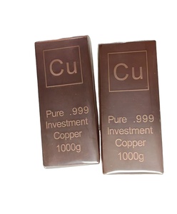 Lingote de Cobre Puro 99.9% de 1KG, 2KG, 3KG, 5KG, Peso Personalizado, Cobre Puro 999 - Product Image 1