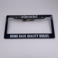 Özel Logo Şekilli Plakalık Çerçevesi 2 Delikli İnce Kenarlı Plakalık Tutucu Kişiselleştirilmiş Kapak