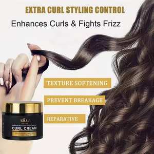 Oem Odm crème de boucles pour <span class=keywords><strong>cheveux</strong></span> crème de définition de curling produits de coiffage crème d'activateur de définition de boucles africaines de longue durée - Product Image 3
