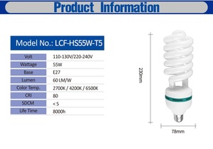 Bangladesh 55W 80W Xoắn Ốc Đèn Tiết Kiệm Năng Lượng Với Giá Thấp - Product Image 4