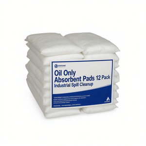 Almohadillas Absorbentes Solo para Aceite, Paquete de 12, para Limpieza de Derrames Industriales - Product Image 2