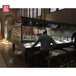 Mesas de exhibición de museo de seguridad de diseño clásico, escaparate de exhibición de museo único de Boutique