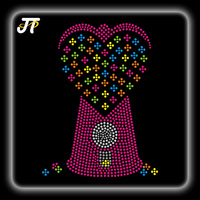 Transferts de strass Hot Fix Cheer pour une application thermocollante sur les uniformes d'équipe Lettres en cristal bling et conception de motifs