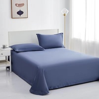 Parure de lit hôtelière en gros 300TC personnalisée avec housse de couette et drap-housse en coton égyptien 100% écologique certifié Oeko-Tex