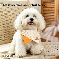 Bavoir imperméable pour chien, motif dessin animé mignon, accessoire pour petits chiens (pour Poodles et Bichon Frisé), nœud papillon décoratif pour chat