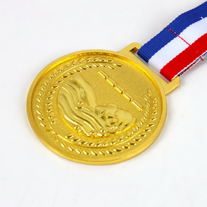 Günstige Metall Blank Ribbon Hanger Gold Silber Bronze Sport medaillen Benutzer definiertes Band und Goldfolie - Product Image 6