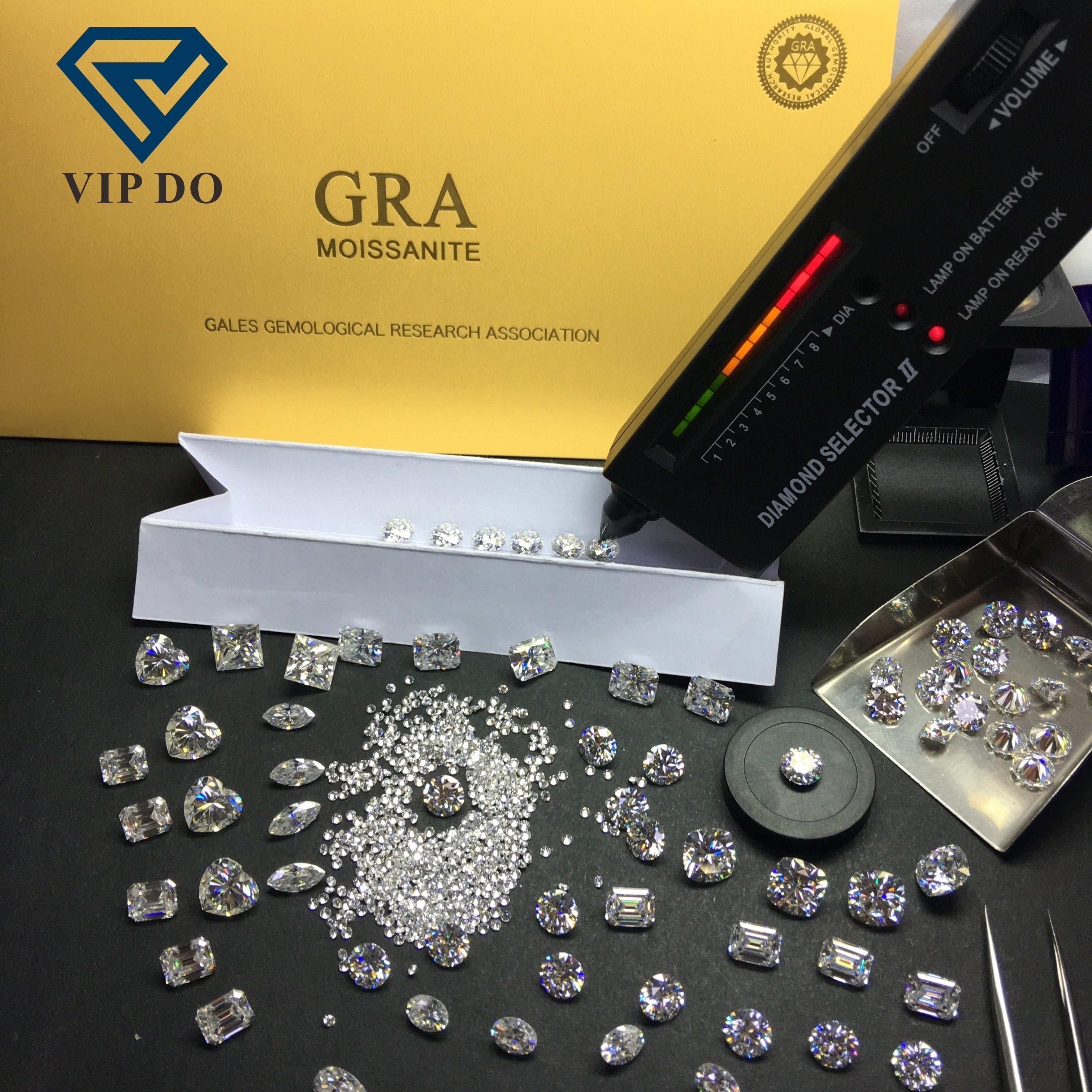 Hot Sale Brilliant Quality D-VVS1 Princess Cut Moissanite Loose Diamonds  GRA Certificate square Princess Cut White Moissanite