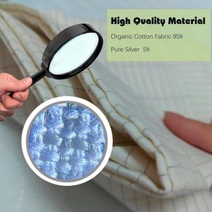 Presa di fabbrica per il relax del corpo in fibra di argento cotone organico morbido e confortevole foglio di messa a terra antistatico