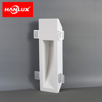 Spot encastré carré de plafond fixe de haute qualité pour intérieur, avec support de lampe GU10 MR16 en plâtre