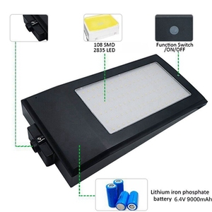 Cao lumen tích hợp ngoài trời năng lượng mặt trời dẫn ánh sáng sân vườn <span class=keywords><strong>15W</strong></span> với 2100 Lumens cho Cổ Phiếu cảnh quan có sẵn - Product Image 4