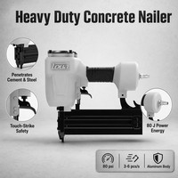 ST64 Profesional Pneumatic Aluminum Heavy Duty T Nail Gun Concrete Nailer Kapasitas 80pcs untuk Pertukangan Kayu Pelapisan Pertukangan