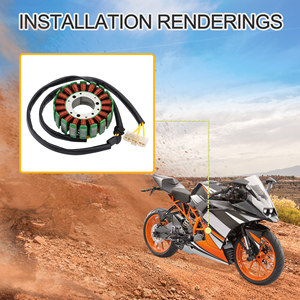 Goofit 18 cực xe máy Magneto <span class=keywords><strong>Stator</strong></span> cuộn dây cho voor KTM Duke 125 200 RC 125 200 rc125cc rc200cc động cơ phụ tùng - Product Image 6