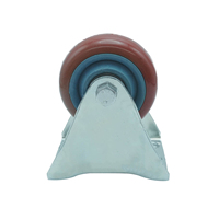 Accessoires d'attaches de roue de roulette fixe de fixation de plaque plate de haute qualité 3/4/5 pouces