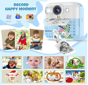 מצלמת הדפסה מיידית לילדים 1080p ילדים מצלמות להדפסה מתנות חג המולד עבור בנות גיל 3-10 מדפסת צילום - Product Image 5