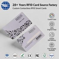 Carte-clé RFID NFC personnalisée en PVC pour hôtel, 13,56 MHz encodée, vierge ou préprogrammée, vente en gros directe usine