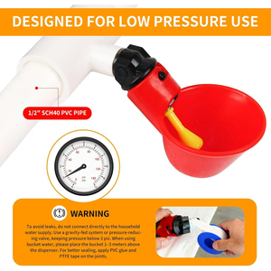 Gobelets d'abreuvement en <span class=keywords><strong>PVC</strong></span> pour volailles, vente en gros, avec kit d'abreuvement automatique en T pour volailles, abreuvoir en <span class=keywords><strong>PVC</strong></span> pour dindes, canards, cailles - Product Image 3