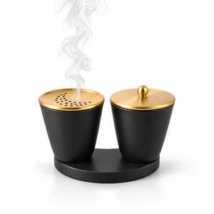 Vintage Metal <b>Incense</b> Burner Holder for Fragrant Sticks <b>Cones</b> and Resins Used in Meditation Yoga Relaxation and Home Decoration - Product Image 2