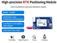 Modul GNSS RTK ZED-F9P Antena Eksternal Presisi Tinggi Akurasi 0.01m Pita Frekuensi 1207-1605MHz Survei Nirkabel