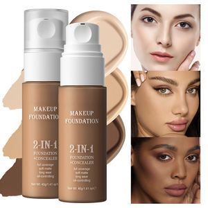 Консилер-основа 2-в-1 с полным покрытием, стойкий, водостойкий, легко наносится, контролирует жирность кожи, жидкая основа - Product Image 4