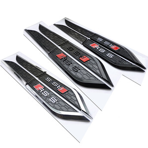 Emblemas Laterales Personalizados para Guardabarros S5/RS5, Decoración Exterior y Calcomanías de Carrocería ABS Black Warrior para Audi A5 - Product Image 1