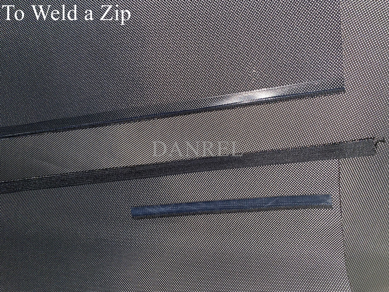 Rolling Blinds Zipper Welding and Pocket Folding PVC Fabric Seam Sealer Thermal Impulse Sealing Machine