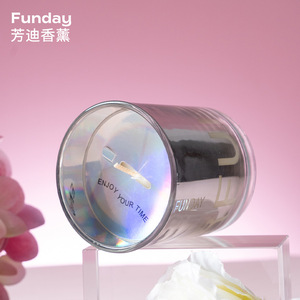 Funday Scented Candle Cylinder Colorful Gradient Led Light Modern Style Valentine'S Day Gift - Product Image 4