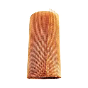 Tela de cobre puro de 12x12, rollo de alambre de cobre rojo de 0,45mm de diámetro, precio