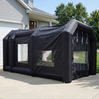 7x3x3m grand Portable Automobile Garage couverture gonflable lavage peinture en aérosol voiture Garage tente poste de travail cabine de peinture en aérosol pour voitures