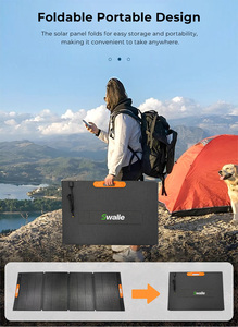 Kit de Panel Solar Plegable Portátil Swalle de 400 W Compatible con Estación de Energía EcoFlow River Pro Delta Max <span class=keywords><strong>Bluetti</strong></span> AC200P, Enchufe Europeo - Product Image 2