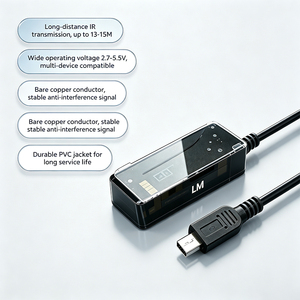 Cable receptor IR IFA02 LM, transmisión de 13-15M, 2,7-5,5V, cobre desnudo, PVC, macho-macho, para cable receptor IR multidispositivo - Product Image 5