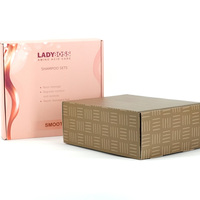 Boîte d'expédition postale en carton ondulé, petite, violette, avec logo imprimé personnalisé pour abonnement e-commerce
