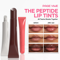 Huile à lèvres transparente, soin des lèvres, longue durée, nourrissante, hydratante, huile à lèvres brillante aux peptides