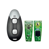 Coque de remplacement pour clé télécommande intelligente, modèles GT 2024, matériau ABS, couleur noire, garantie de 3 mois, comprend 2 boutons de déverrouillage