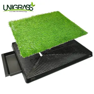 UNI Kunstrasen Profession elle Hunde gras matte Gras Pee Pad für Haustier Hund Töpfchen Trainings teppich mit Drainage löchern-Leicht zu reinigen