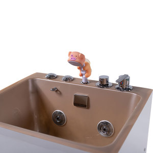 Moderno nuevo diseño de fábrica al por mayor independiente bañera de aseo para perros Pet Spa Whirlpool acrílico masaje bañera para mascotas - Product Image 4