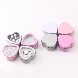 Boîte à bijoux créative en fer forgé, personnalisable avec logo, en forme de cœur et carrée, design visuel élégant - Product Image 1