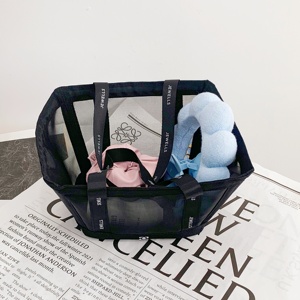 Bolsa de Compras Personalizada de Alta Gama para Mujer, Bolsa de Almacenamiento de Maquillaje con Logotipo Impreso, Organizador de Cosméticos de Malla Resistente - Product Image 5