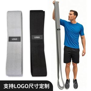 New Design Custom Logo Set of 3 Exercise Stretch Hip Circle Printed Fabric Booty <b>Band</b> Gym Fitness Glute <b>Resistance</b> <b>Band</b> - Product Image 4