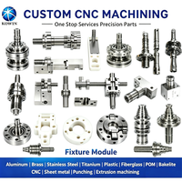 Pièces de fixation CNC 5 axes de haute précision sur mesure OEM, en aluminium 5052 et acier inoxydable 303 304, pour gabarit de positionnement d'automatisation et plaque de montage
